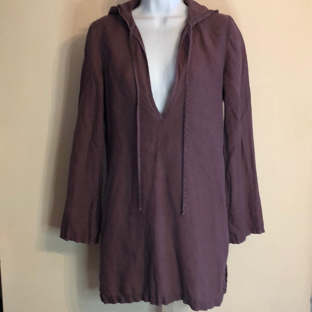 y2k vintage authentic Juicy Couture Hooded Tunic or Swim Cover Up sz XS